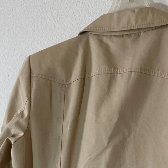 Clothes London Beige Trench Coat – Size 10, Belted Longline Classic Style‎ - Picture 10 of 13